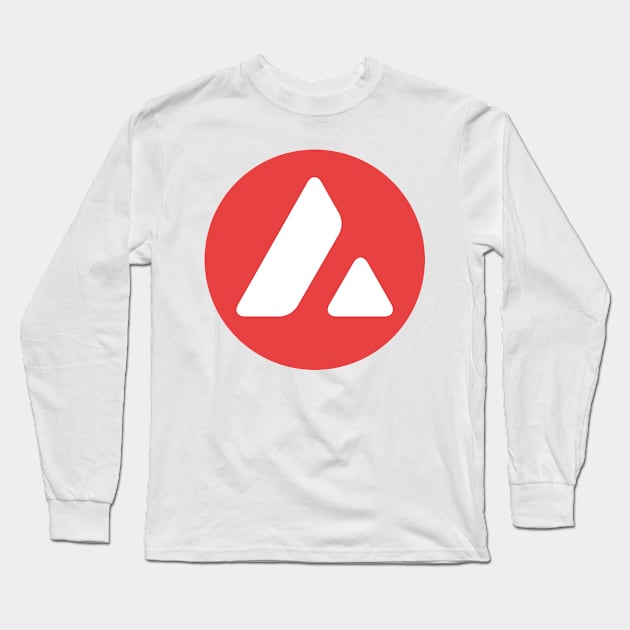 Avalanche AVAX (Cryptocurrency) Long Sleeve T-Shirt by Ziggy's